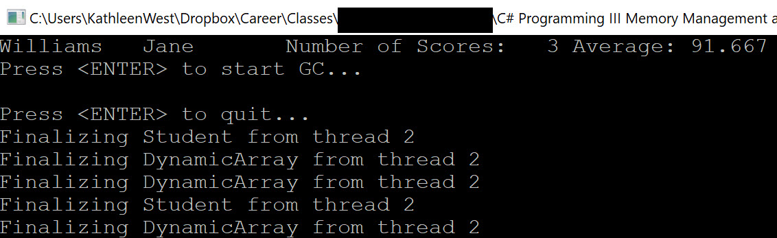 Demo of the Program