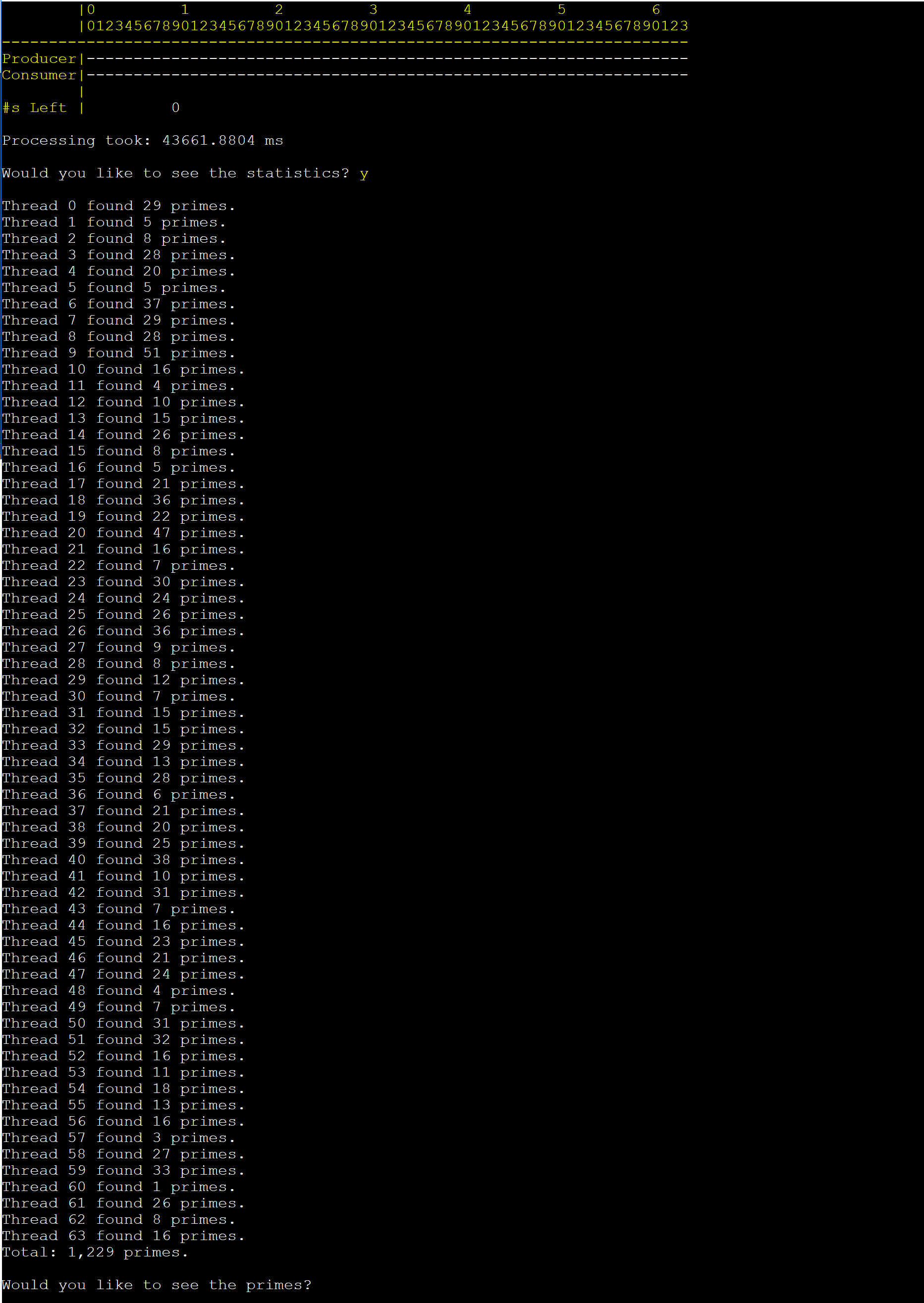 Demo of Program