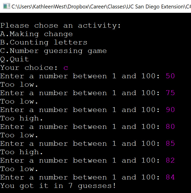 Number Guessing Game