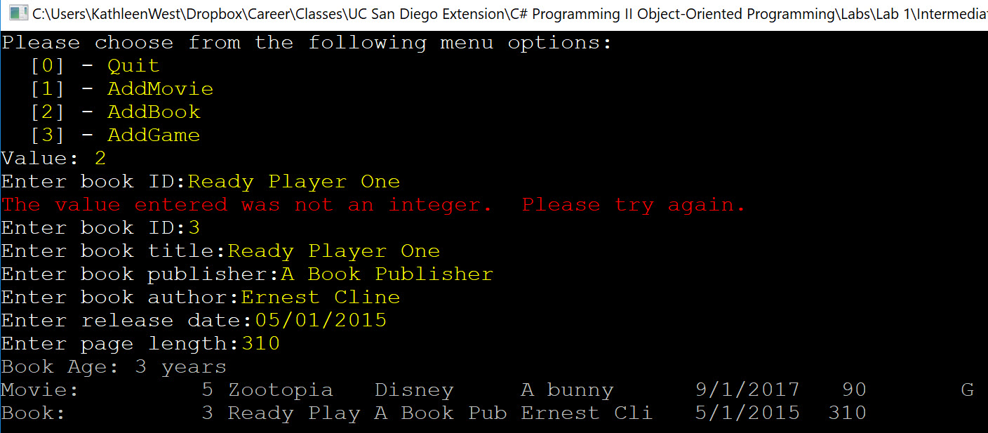 Add a Book using an interface