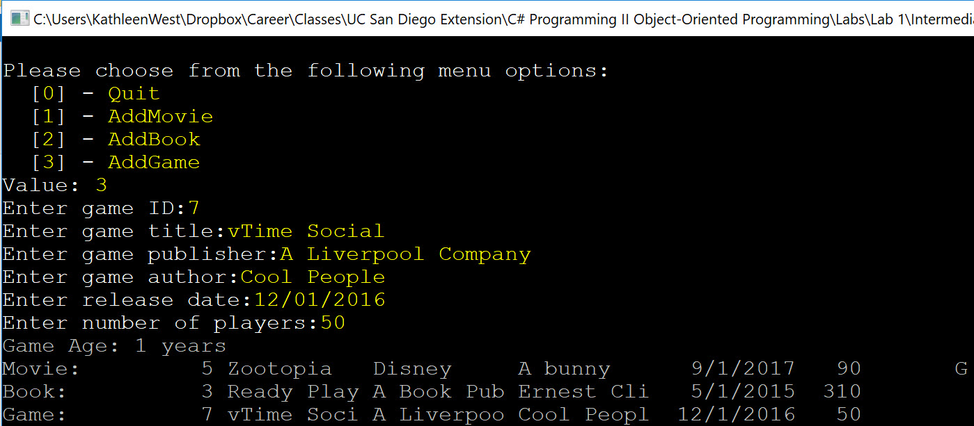Add a Game using an interface