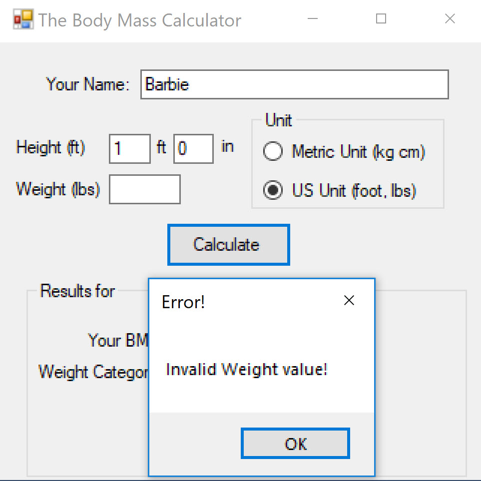 Body Mass Index Bmi Calculator Kathleen West