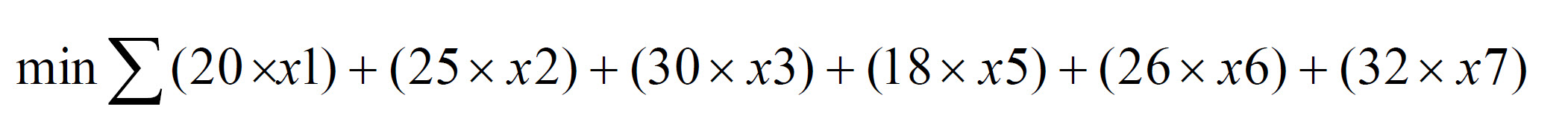 mathematical objective function