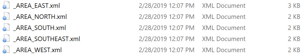 XML output files